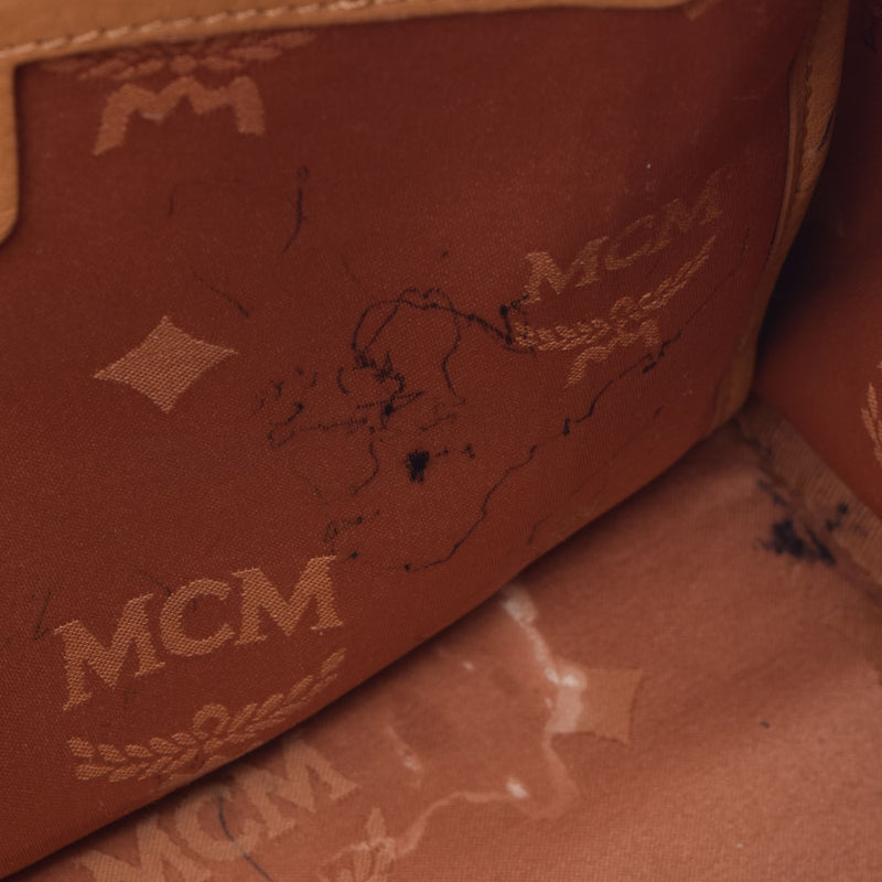MCM MCM EEM背包螺柱Cognac（Brown）Munisex Curf背包BACKACK BANG B RANK使用Ginzo