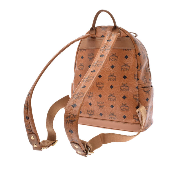 MCM MCM Eem Backpack Studs Cognac (Brown) Unisex Curf Backpack Daypack B Rank used Ginzo
