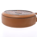 GUCCI グッチ ミッキーコラボ ラウンドフォルム ブラウン アンティーク調ゴールド金具 603938 レディース PVC カーフ ショルダーバッグ Aランク 中古 銀蔵