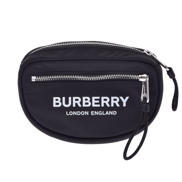 BURBERRY Burberry Logo Print West Bag Black 8021091 Unisex Nylon Leather Body Bag New Used Ginzo