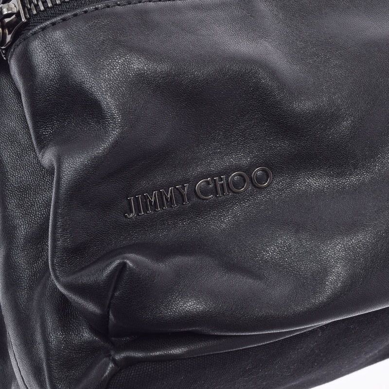 JIMMY CHOO Jimmy Choo Backpack Star Studs Black Unisex Curf Backpack Daypack AB Rank Used Ginzo