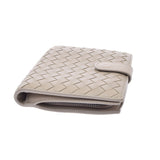 bottegaveneta bottegaveneta intrecciato chartro紧固件钱包灰色BD3516233H男女lambskin bi -fold a fold钱包a级二手ginzo