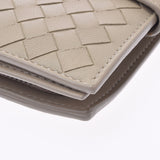 bottegaveneta bottegaveneta intrecciato chartro紧固件钱包灰色BD3516233H男女lambskin bi -fold a fold钱包a级二手ginzo