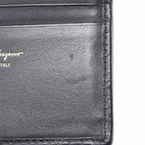 SALVATORE FERRAGAMO Ferragamo Ganchini Double -sided wallet Black Gold Bracket Ladies Calf Bi -fold Wallet B Rank Used Ginzo