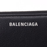 BALENCIAGA Balenciaga Round Fastener Long Wallet Black 551935 Unisex Calf Long Wallet B Rank Used Ginzo