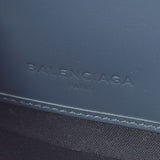 Balenciaga Balenciaga裸体大陆深灰色/紫色男女犊牛长钱包B用过ginzo