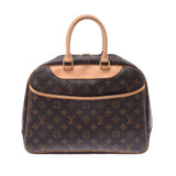 LOUIS VUITTON ルイヴィトン モノグラム ドーヴィル ブラウン M47270 ユニセックス モノグラムキャンバス ハンドバッグ ABランク 中古 銀蔵