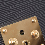 LOUIS VUITTON Louis Vuitton Epi Seriedragonne Clutch Bag Black Gold Bracket M52612 Men's Epirea Secast Bag AB Rank Used Ginzo