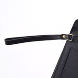 LOUIS VUITTON Louis Vuitton Epi Seriedragonne Clutch Bag Black Gold Bracket M52612 Men's Epirea Secast Bag AB Rank Used Ginzo