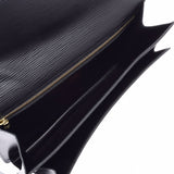 LOUIS VUITTON Louis Vuitton Epi Seriedragonne Clutch Bag Black Gold Bracket M52612 Men's Epirea Secast Bag AB Rank Used Ginzo