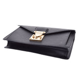 LOUIS VUITTON Louis Vuitton Epi Seriedragonne Clutch Bag Black Gold Bracket M52612 Men's Epirea Secast Bag AB Rank Used Ginzo