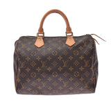 路易威顿路易·维顿（Louis Vuitton）会标迅速30棕色M41526女士会标帆布帆布AB AB级使用Ginzo