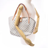 LOUIS VUITTON Louis Vuitton Azur Sarina GM White N41209 Ladies Dami Azur Canvas Tote Bag AB Rank Used Ginzo