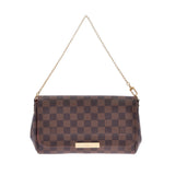 LOUIS VUITTON ルイヴィトン ダミエ フェイボリットMM 2WAY ブラウン N41129 レディース ダミエキャンバス ショルダーバッグ Aランク 中古 銀蔵