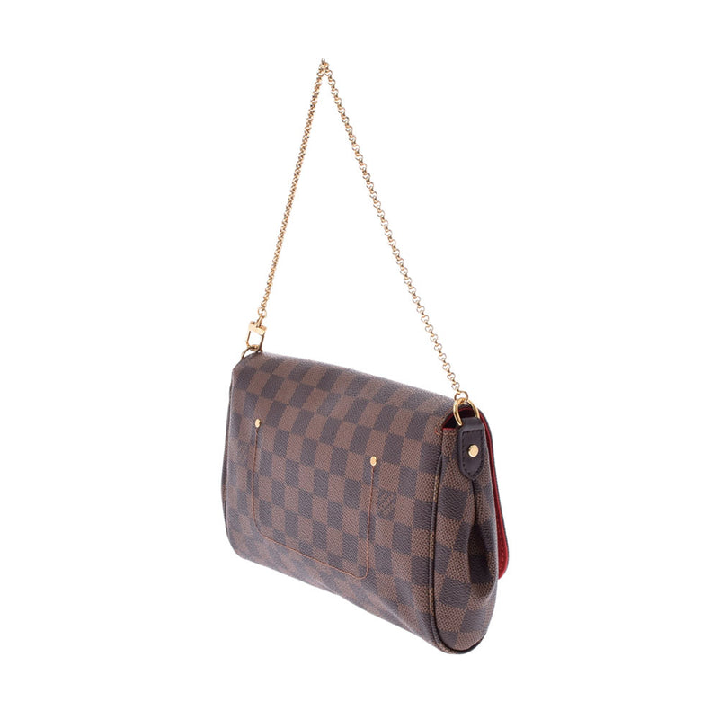 LOUIS VUITTON ルイヴィトン ダミエ フェイボリットMM 2WAY ブラウン N41129 レディース ダミエキャンバス ショルダーバッグ Aランク 中古 銀蔵