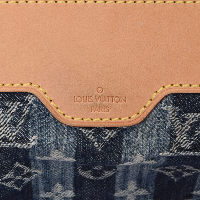 LOUIS VUITTON ルイヴィトン モノグラムデニム カバレイエ GM 青 M95336 レディース デニム 2WAYバッグ ABランク 中古 銀蔵