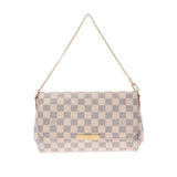 LOUIS VUITTON ルイヴィトン ダミエ アズール フェイボリットMM 2WAYバッグ 白 N41275 レディース ダミエアズールキャンバス ショルダーバッグ ABランク 中古 銀蔵