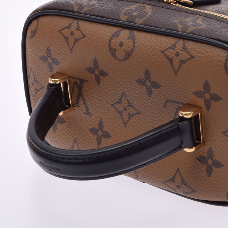 LOUIS VUITTON ルイヴィトン モノグラム リバース ヴァニティ NV PM 2WAY キャメル系/黒 M45165 レディース モノグラムキャンバス ハンドバッグ 新同 中古 銀蔵