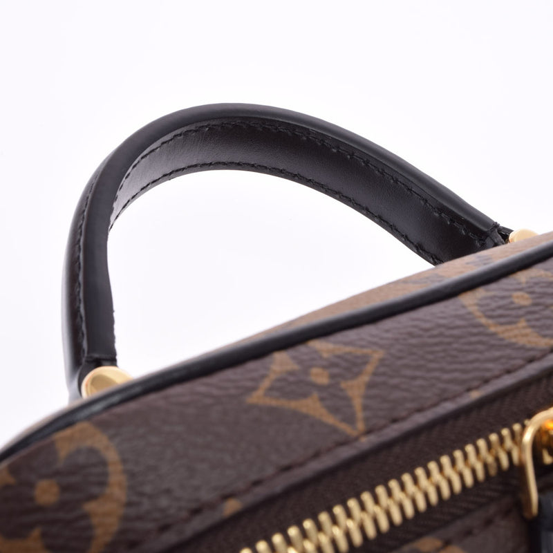 LOUIS VUITTON ルイヴィトン モノグラム リバース ヴァニティ NV PM 2WAY キャメル系/黒 M45165 レディース モノグラムキャンバス ハンドバッグ 新同 中古 銀蔵