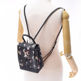 LOUIS VUITTON Louis Vuitton Rock Me Backpack Floral Print Black M54848 Ladies Leather Backpack Daypack A Rank Used Ginzo
