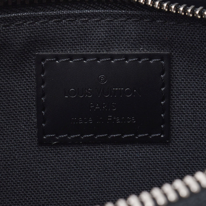 LOUIS VUITTON Louis Vuitton Epischu Clutch Bag Black Silver Bracket M59362 Men's Epireather second Bag A Rank used Ginzo