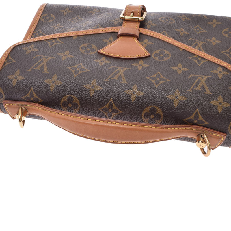 LOUIS VUITTON ルイヴィトン モノグラム ベルエア 2WAY ブラウン M51122 ユニセックス モノグラムキャンバス ハンドバッグ Bランク 中古 銀蔵