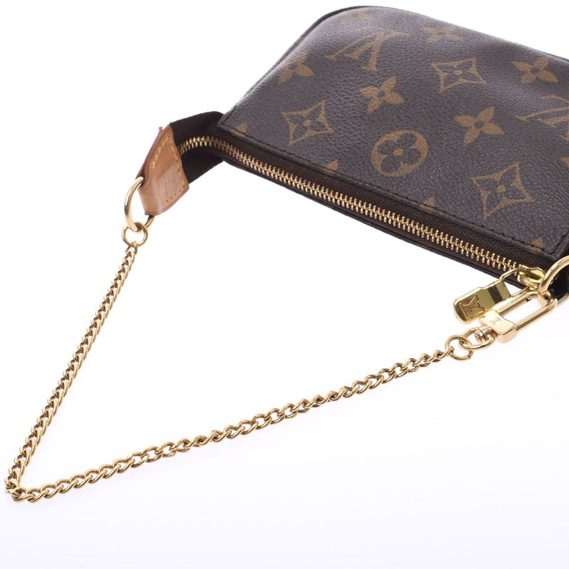 路易威顿路易·维顿（Louis Vuitton）路易威登（Louis Vuitton）会标迷你棕色M58009女士会标帆布配件袋B Feden Ginzo