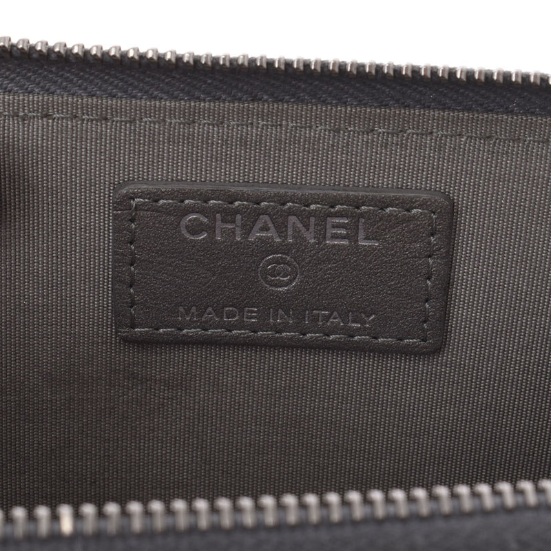 CHANEL シャネル マトラッセ 小銭入れ シルバー レディース ソフトキャビア コインケース Bランク 中古 銀蔵