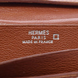 HERMES Hermes Bean Classic Meal Silver Bracket □ H -engraved (around 2004) Unisex alligator long wallet B rank used Ginzo