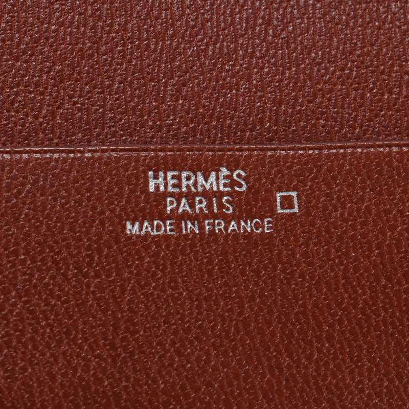 HERMES Hermes Jura Mir □ G engraved (around 2003) Unisex alligator binary wallet B rank used Ginzo
