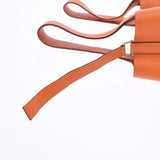 爱马仕爱马仕picotan锁毫米橙色银支架□h -graved（2004年左右）女士Toryon Lemance Handbag AB级使用Ginzo