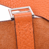 爱马仕爱马仕picotan锁毫米橙色银支架□h -graved（2004年左右）女士Toryon Lemance Handbag AB级使用Ginzo