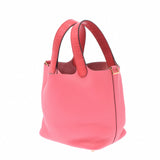 HERMES エルメス ピコタンロック タッチ PM ローズアザレ/ブーゲンビリア ゴールド金具 Y刻印(2020年頃) レディース トリヨンクレマンス/アリゲーター ハンドバッグ 新同 中古 銀蔵