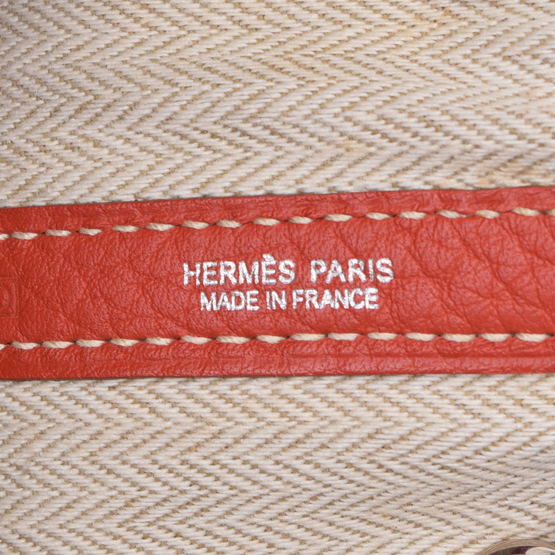 HERMES HERMES HERMES GARDEN PARTY TPM SANGINNE（红色）□o雕刻（2011年左右）女士Negonda手提包均使用Ginzo