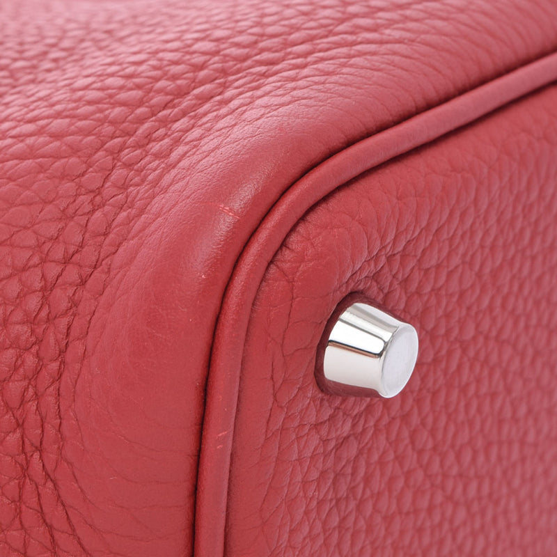 爱马仕爱马仕picotan lock lock pm rouge ganral（红色）银支架□r -graveed（2014年左右）女士托里昂·莱曼斯·手袋