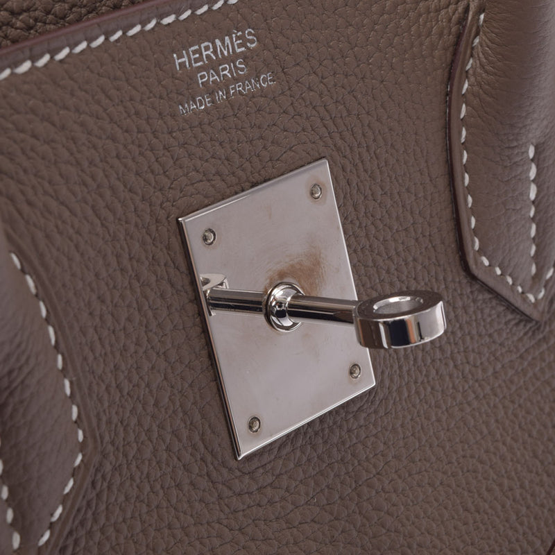 HERMES Hermes Birkin 30 Etupo Silver Bracket X engraved (around 2016) Ladies Togo Handbag A Rank Used Ginzo