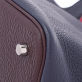 HERMES Hermes Picotan Lock MM Kazak Blue Nui/Rouge Celie/Framboise Z engraved (around 2021) Ladies Toryon Lemance Handbag New Ginzo