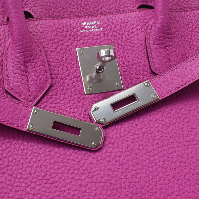 HERMES エルメス バーキン 30 マグノリア(ピンク系) シルバー金具 C刻印(2018年頃) レディース トリヨンクレマンス ハンドバッグ 未使用 銀蔵