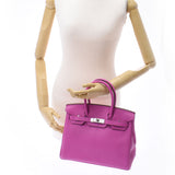 HERMES エルメス バーキン 30 マグノリア(ピンク系) シルバー金具 C刻印(2018年頃) レディース トリヨンクレマンス ハンドバッグ 未使用 銀蔵