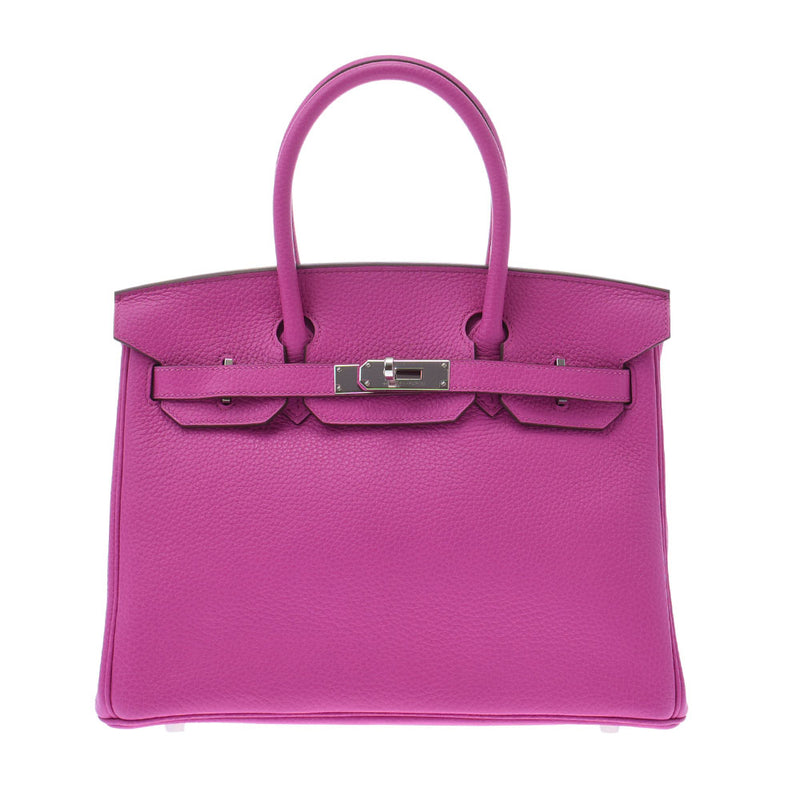 HERMES エルメス バーキン 30 マグノリア(ピンク系) シルバー金具 C刻印(2018年頃) レディース トリヨンクレマンス ハンドバッグ 未使用 銀蔵