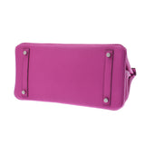 HERMES エルメス バーキン 30 マグノリア(ピンク系) シルバー金具 C刻印(2018年頃) レディース トリヨンクレマンス ハンドバッグ 未使用 銀蔵