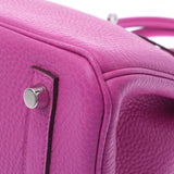 HERMES エルメス バーキン 30 マグノリア(ピンク系) シルバー金具 C刻印(2018年頃) レディース トリヨンクレマンス ハンドバッグ 未使用 銀蔵