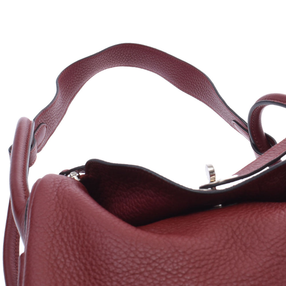 エルメスリンディ30 2WAYバッグ ルージュアッシュ シルバー金具 □L