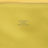 爱马仕爱马仕（Hermes Hermes）螺母45石灰/菲塞尔银支架雕刻（2017年左右）男女通用的托尔/小腿手提包