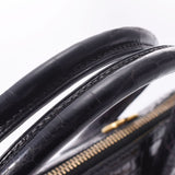 爱马仕爱马仕无聊37黑色金支架□E雕刻（2001年左右）女士Porosus手提包B等级使用Ginzo