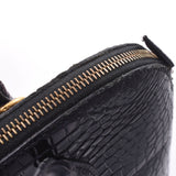 爱马仕爱马仕无聊37黑色金支架□E雕刻（2001年左右）女士Porosus手提包B等级使用Ginzo