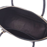 爱马仕爱马仕无聊37黑色金支架□E雕刻（2001年左右）女士Porosus手提包B等级使用Ginzo