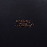 爱马仕爱马仕无聊37黑色金支架□E雕刻（2001年左右）女士Porosus手提包B等级使用Ginzo