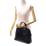 爱马仕爱马仕无聊37黑色金支架□E雕刻（2001年左右）女士Porosus手提包B等级使用Ginzo