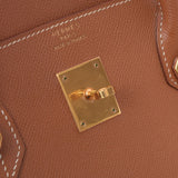 爱马仕爱马仕Birkin 40金色金支架□B刻有（1998年左右）kushbell手提包AB级使用Ginzo